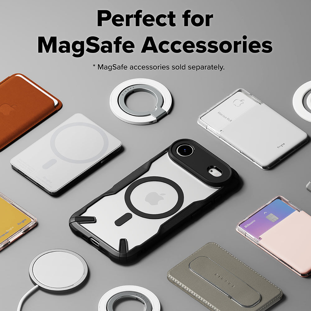 MagSafe-deksel for Apple iPhone 17 Air, Ringke, Fusion X, Svart