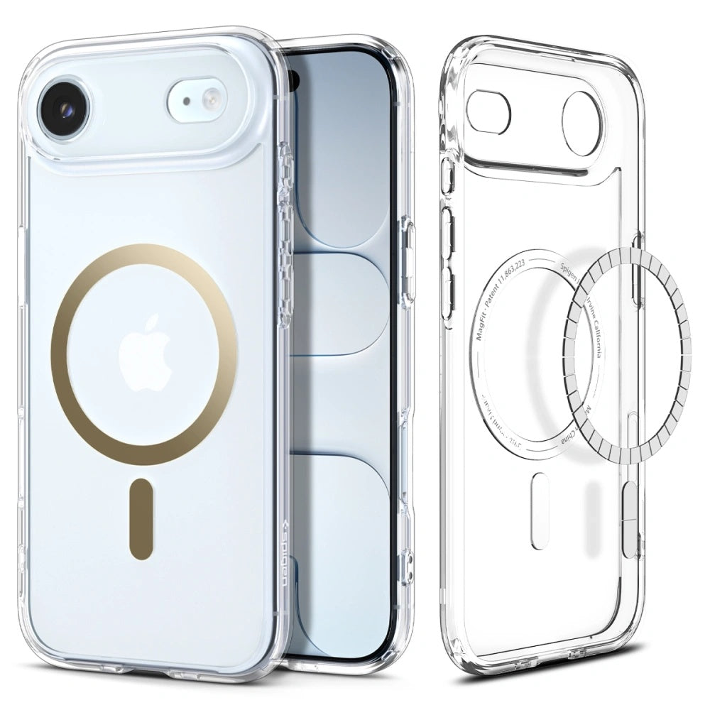 MagSafe-deksel for Apple iPhone 17 Air, Spigen, Ultra Hybrid, Gjennomsiktig Gull