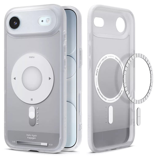 MagSafe-deksel for Apple iPhone 17 Air, Spigen, Ultra Hybrid Classic, Sølv