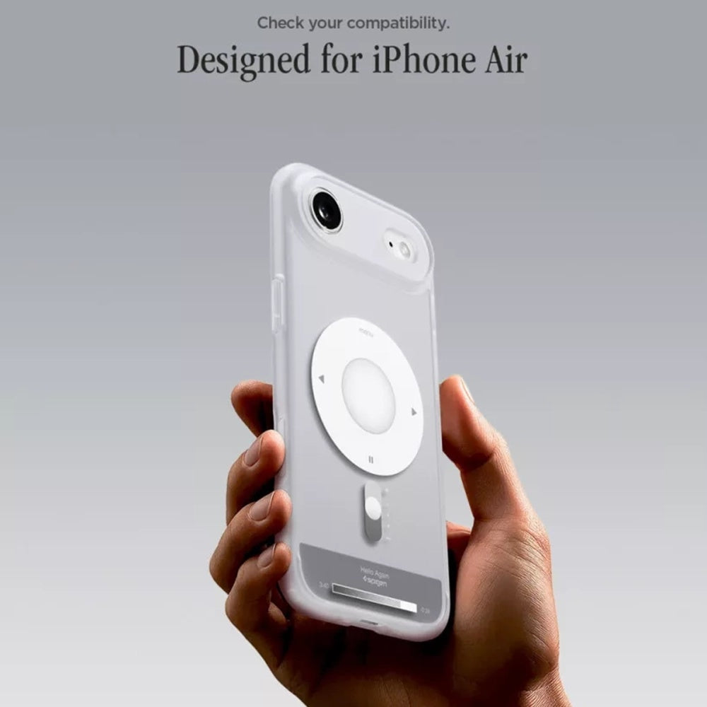 MagSafe-deksel for Apple iPhone 17 Air, Spigen, Ultra Hybrid Classic, Sølv