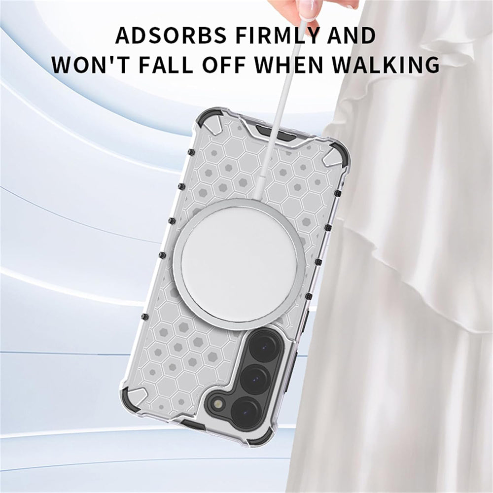 MagSafe-deksel for Apple iPhone 17 Air, Techsuit, HoneyComb Shield, Hvit