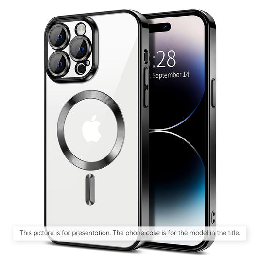 MagSafe-deksel for Apple iPhone 17 Air, Techsuit, Luxury Crystal, Svart