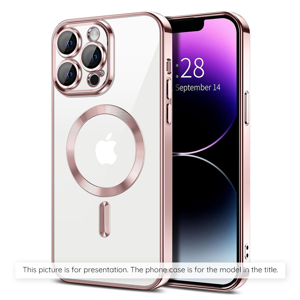 MagSafe-deksel for Apple iPhone 17 Air, Techsuit, Luxury Crystal, Rosa