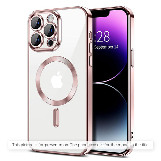 MagSafe-deksel for Apple iPhone 17 Air, Techsuit, Luxury Crystal, Rosa