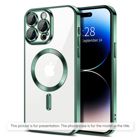 MagSafe-deksel for Apple iPhone 17 Air, Techsuit, Luxury Crystal, Mørkegrønn