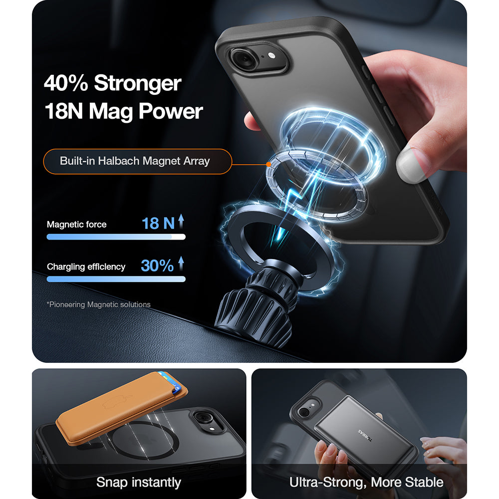 MagSafe-deksel for Apple iPhone 17 Air, Torras, Guardian, Gjennomsiktig