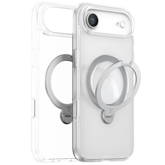 MagSafe-deksel for Apple iPhone 17 Air, Torras, Ostand Spin, Gjennomsiktig