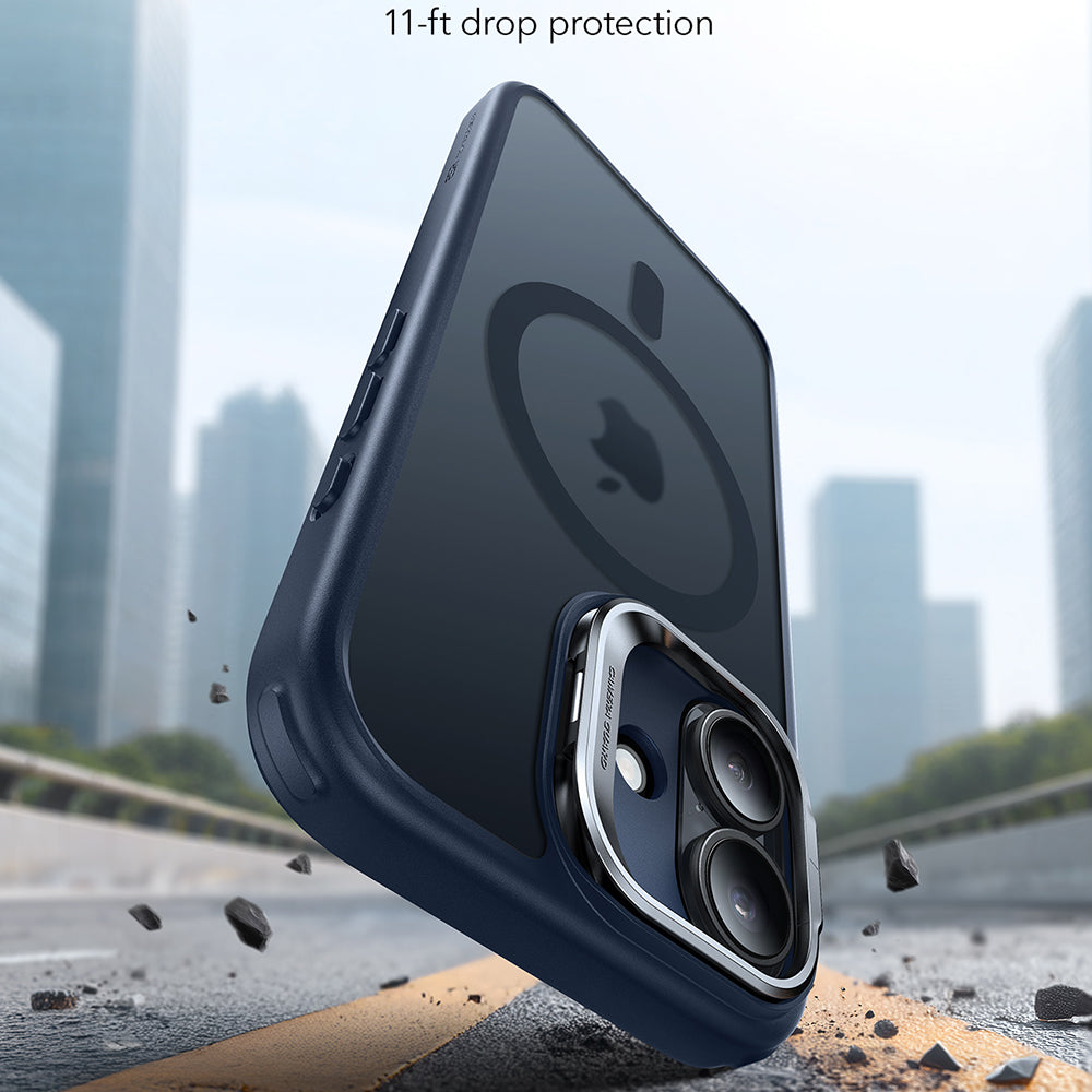 MagSafe-deksel for Apple iPhone 17, ESR, Classic Hybrid Kickstand, Satinblå