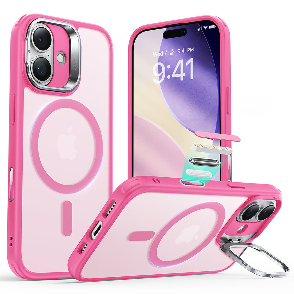 MagSafe-deksel for Apple iPhone 17, ESR, Classic Hybrid Kickstand, Satinrosa