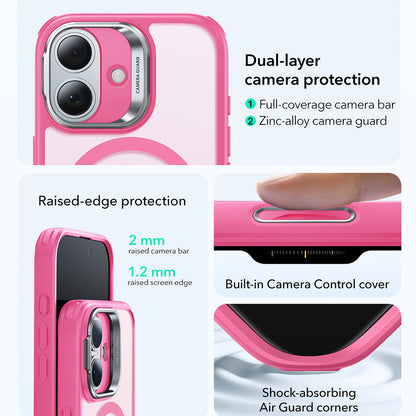 MagSafe-deksel for Apple iPhone 17, ESR, Classic Hybrid Kickstand, Satinrosa