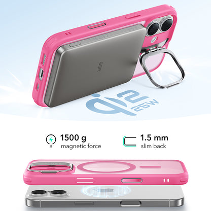 MagSafe-deksel for Apple iPhone 17, ESR, Classic Hybrid Kickstand, Satinrosa