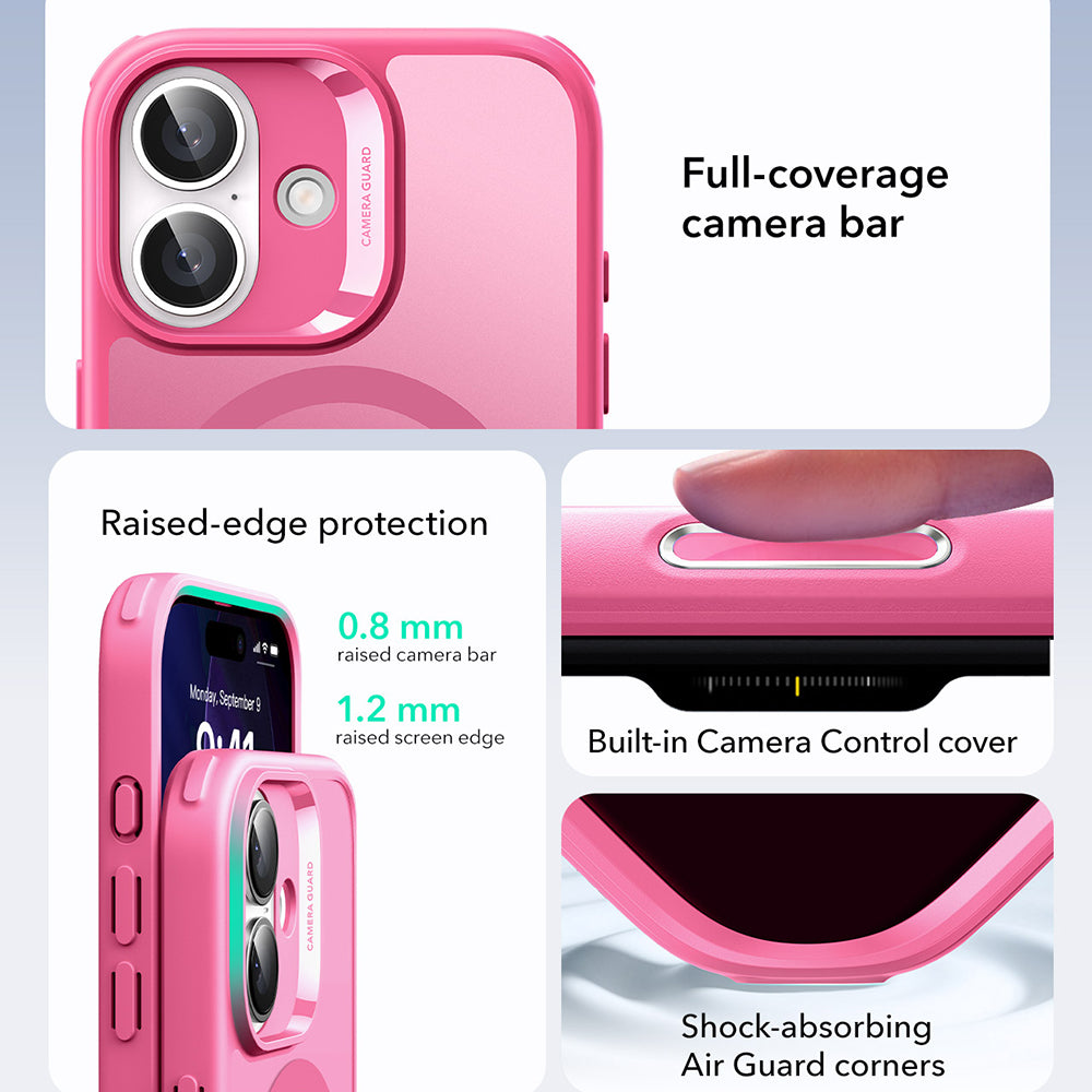 MagSafe-deksel for Apple iPhone 17, ESR, Classic Hybrid, Satengrosa