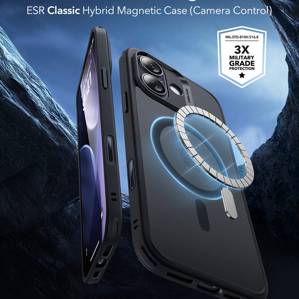 MagSafe-deksel for Apple iPhone 17, ESR, Classic Hybrid, Satin Sort
