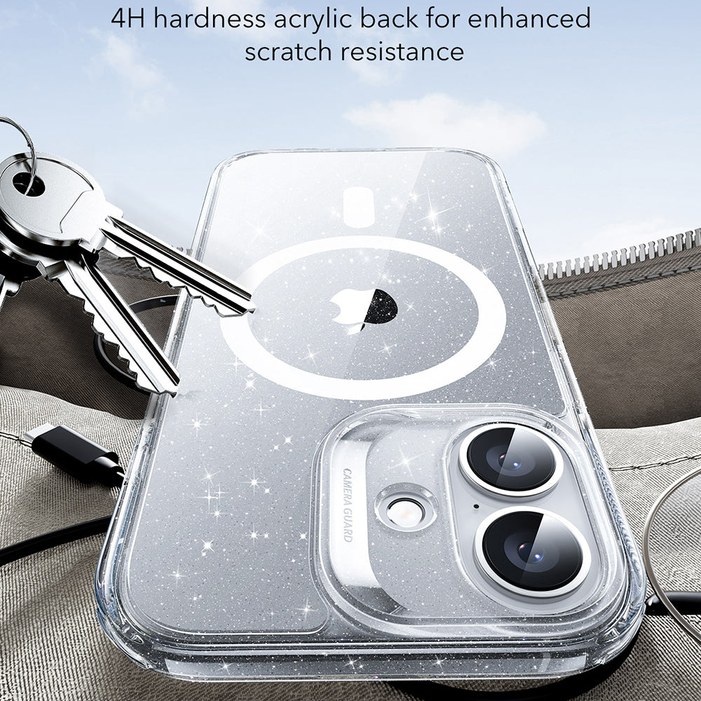 MagSafe deksel for Apple iPhone 17, ESR, Classic Hybrid Shimmer, Gjennomsiktig