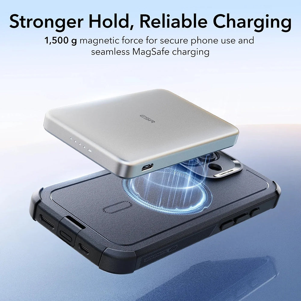 MagSafe-deksel for Apple iPhone 17, ESR, Cyber, Svart
