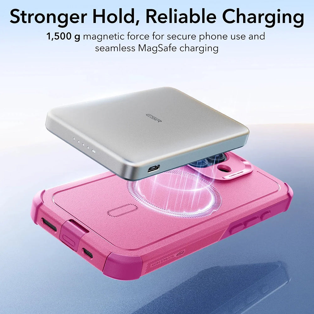 MagSafe-deksel for Apple iPhone 17, ESR, Cyber, Rosa