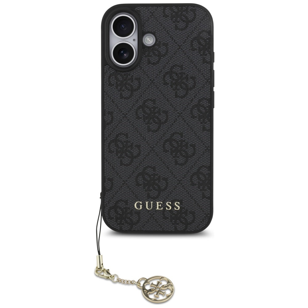 MagSafe-deksel for Apple iPhone 17, Guess, 4G Charm Cradle, Svart