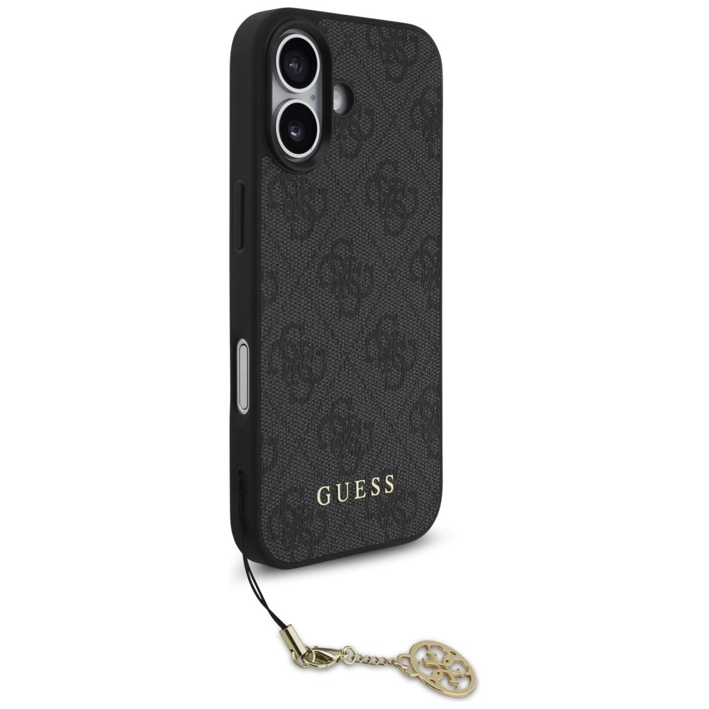 MagSafe-deksel for Apple iPhone 17, Guess, 4G Charm Cradle, Svart
