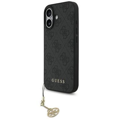 MagSafe-deksel for Apple iPhone 17, Guess, 4G Charm Cradle, Svart