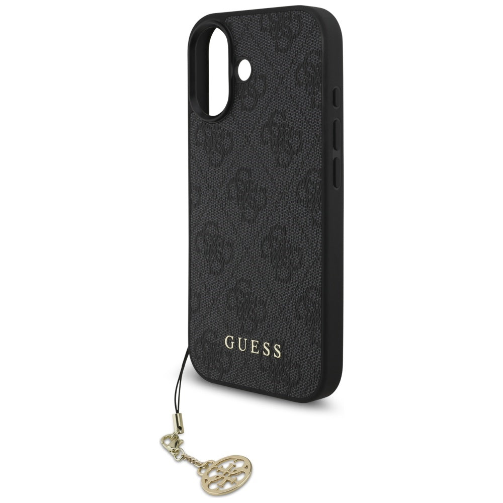 MagSafe-deksel for Apple iPhone 17, Guess, 4G Charm Cradle, Svart