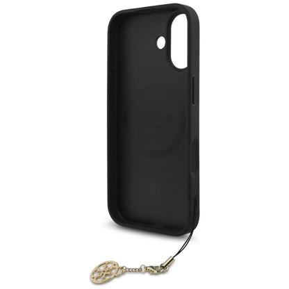 MagSafe-deksel for Apple iPhone 17, Guess, 4G Charm Cradle, Svart