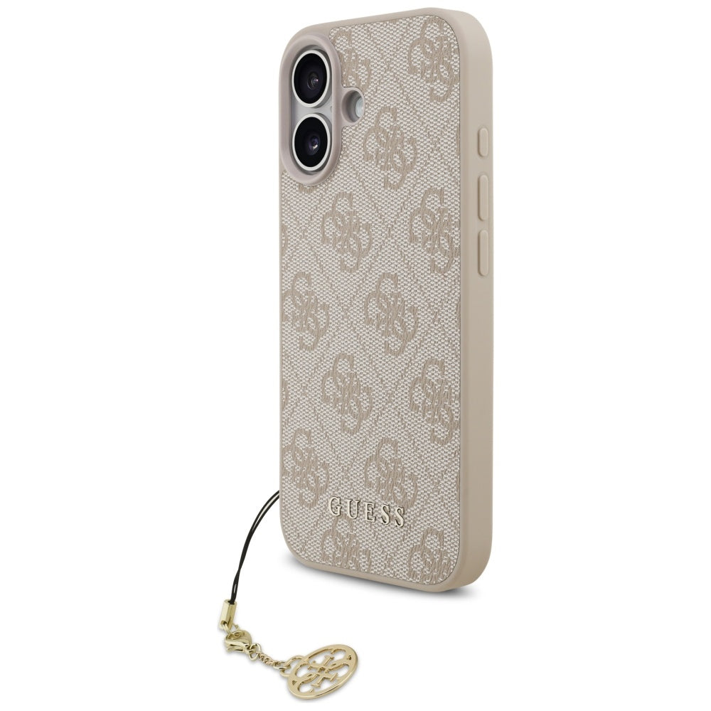MagSafe-deksel for Apple iPhone 17, Guess, 4G Charm Cradle, Rosa