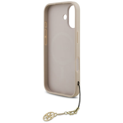 MagSafe-deksel for Apple iPhone 17, Guess, 4G Charm Cradle, Rosa