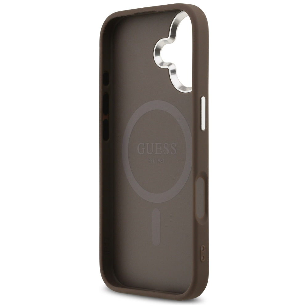 MagSafe-deksel for Apple iPhone 17, Guess, 4G Classic Logo, Brun