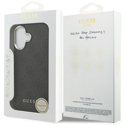 MagSafe-deksel for Apple iPhone 17, Guess, 4G Classic Logo, Svart