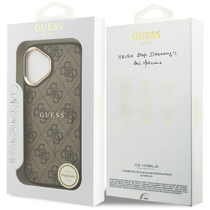 MagSafe-deksel for Apple iPhone 17, Guess, 4G Classic, Brun
