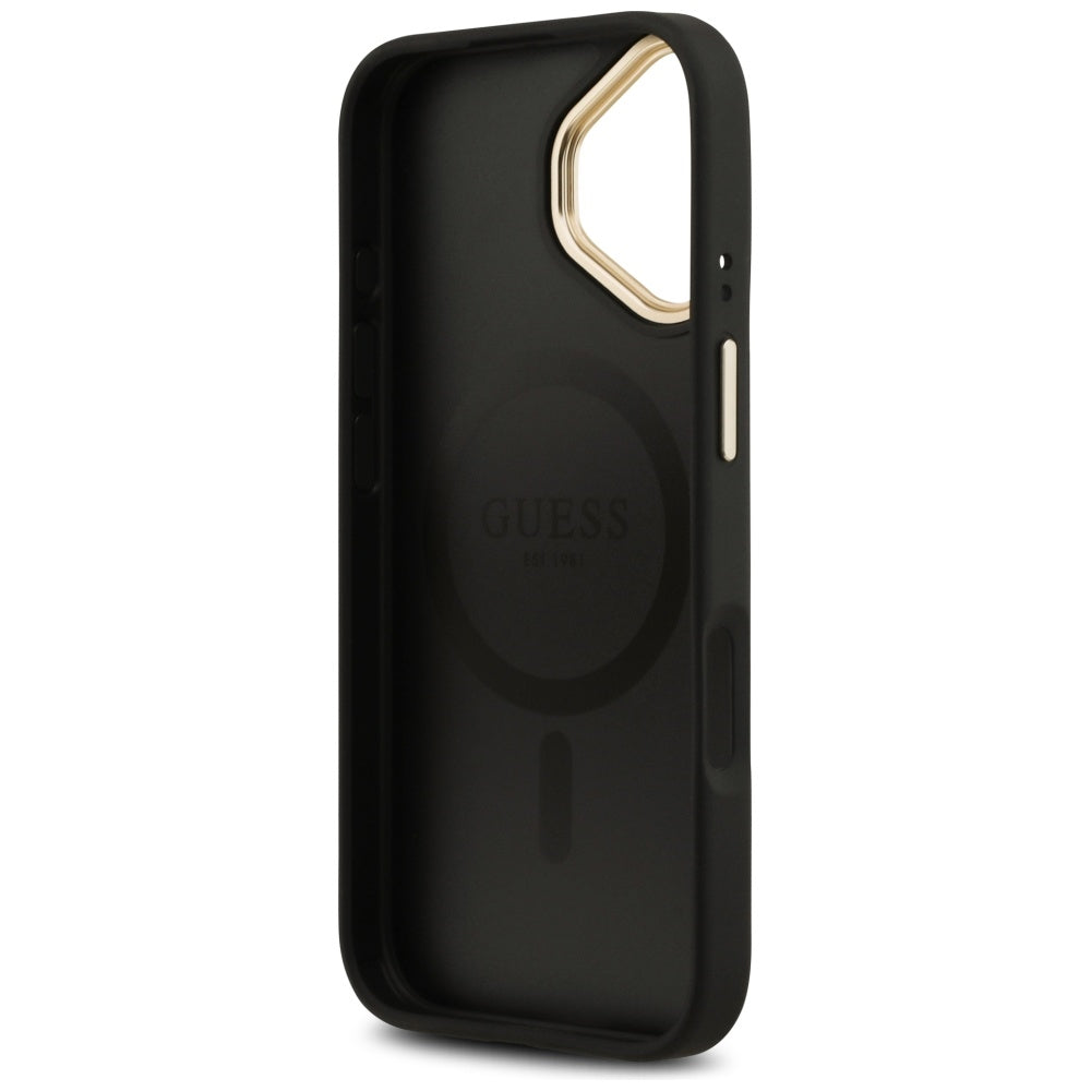 MagSafe-deksel for Apple iPhone 17, Guess, 4G Classic, Svart
