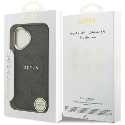 MagSafe-deksel for Apple iPhone 17, Guess, 4G Classic, Svart