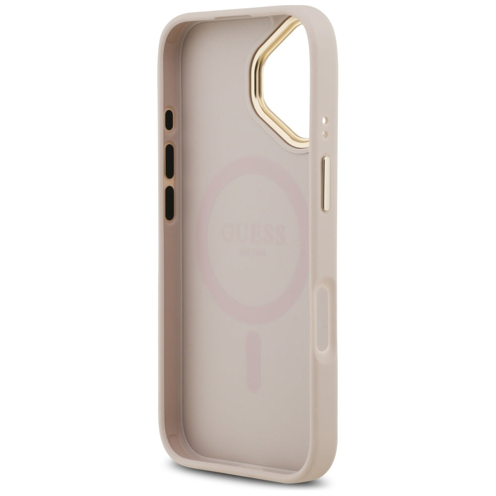 MagSafe-deksel for Apple iPhone 17, Guess, 4G Classic, Rosa