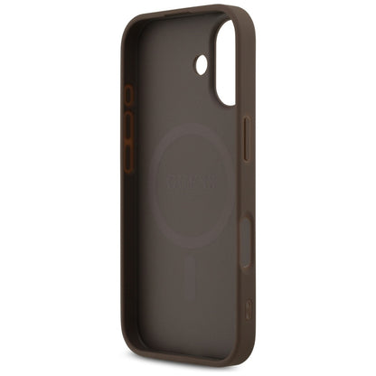 MagSafe-deksel for Apple iPhone 17, Guess, 4G Printed Stripes, Brun