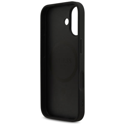 MagSafe-deksel for Apple iPhone 17, Guess, 4G Printed Stripes, Svart