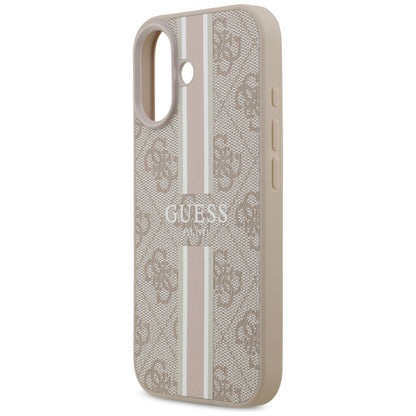 MagSafe-deksel for Apple iPhone 17, Guess, 4G Printed Stripes, Rosa