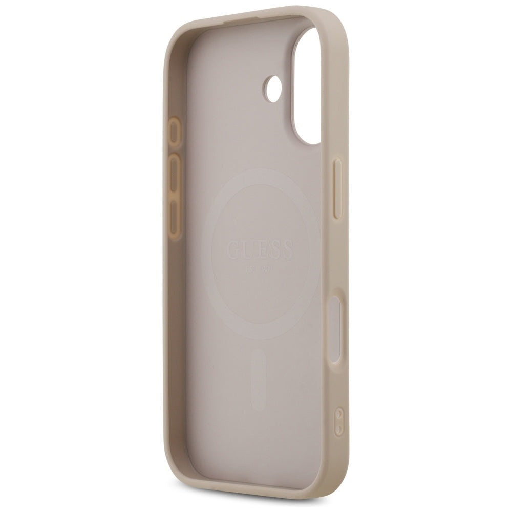 MagSafe-deksel for Apple iPhone 17, Guess, 4G Printed Stripes, Rosa