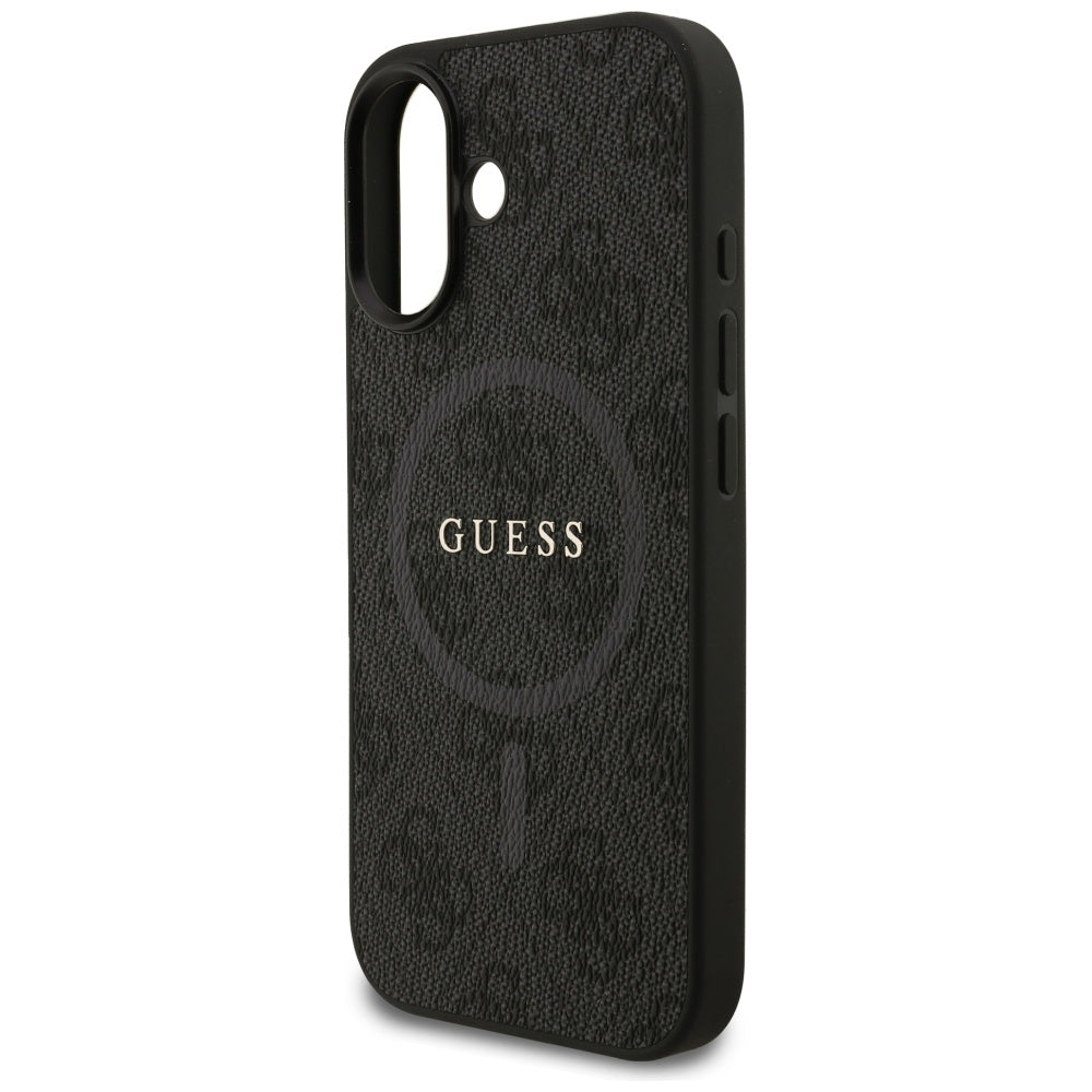MagSafe-deksel for Apple iPhone 17, Guess, 4G Ring Classic Logo, Svart