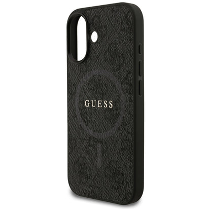 MagSafe-deksel for Apple iPhone 17, Guess, 4G Ring Classic Logo, Svart