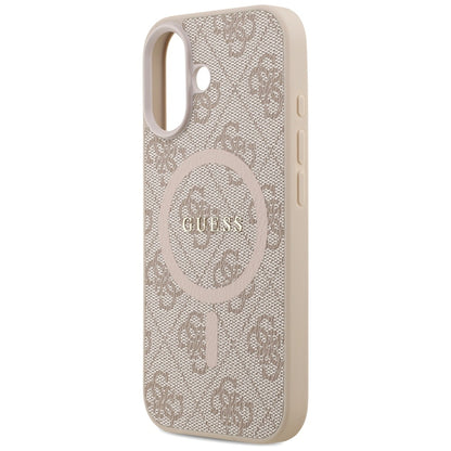 MagSafe deksel for Apple iPhone 17, Guess, 4G Ring Classic Logo, Rosa