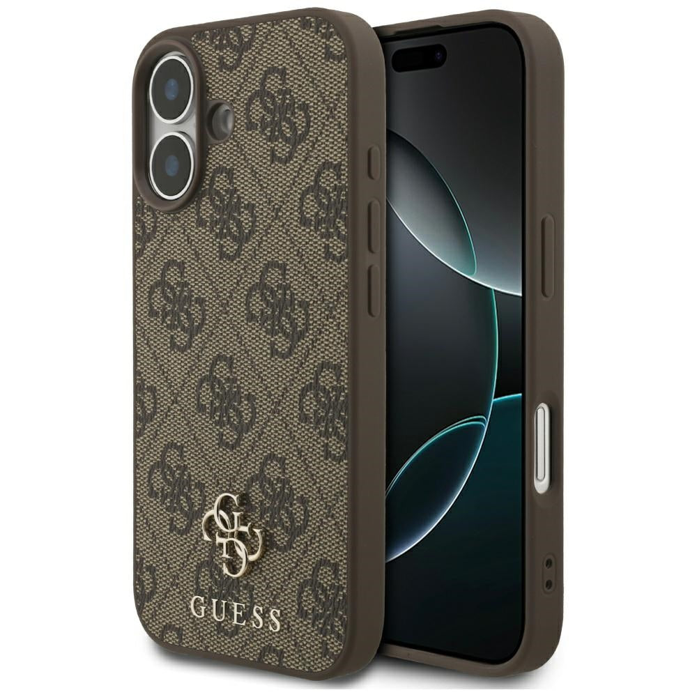 MagSafe deksel for Apple iPhone 17, Guess, 4G Small and Classic Logo, Brun