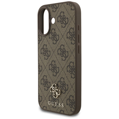 MagSafe deksel for Apple iPhone 17, Guess, 4G Small and Classic Logo, Brun