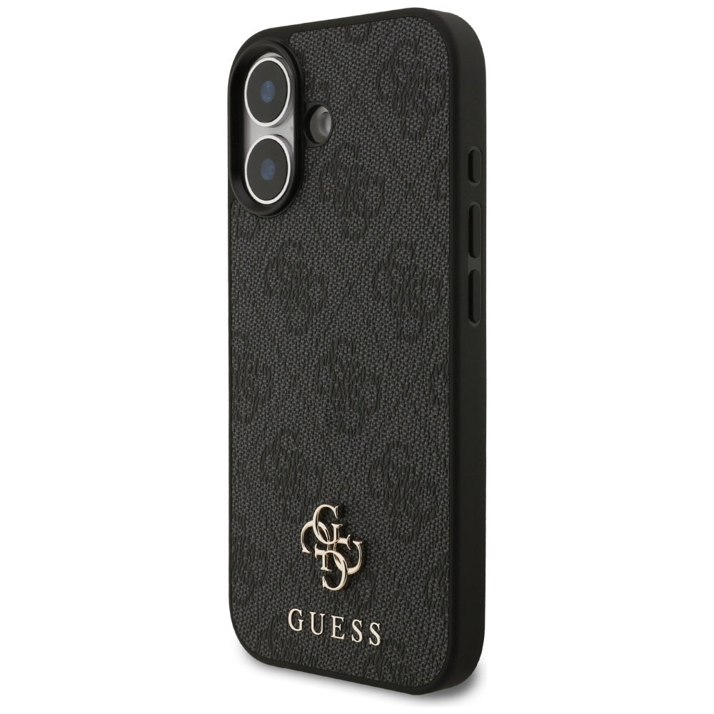 MagSafe deksel for Apple iPhone 17, Guess, 4G Small and Classic Logo, Svart