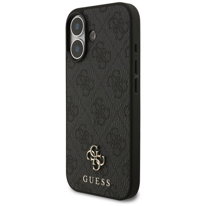 MagSafe deksel for Apple iPhone 17, Guess, 4G Small and Classic Logo, Svart