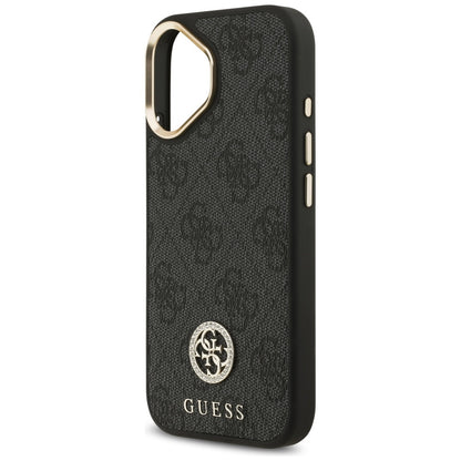 MagSafe-deksel for Apple iPhone 17, Guess, 4G Strass Logo, Svart