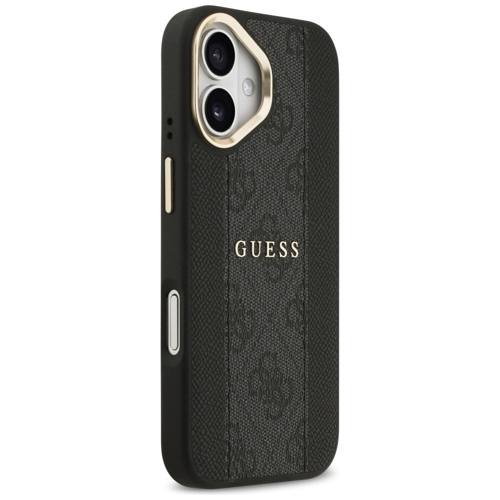 MagSafe-deksel for Apple iPhone 17, Guess, 4G Stripe, Svart