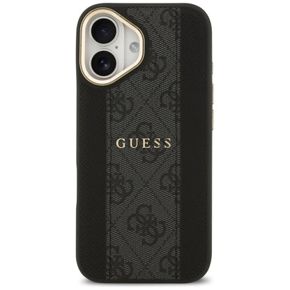 MagSafe-deksel for Apple iPhone 17, Guess, 4G Stripe, Svart