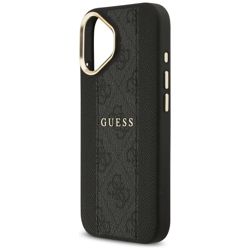 MagSafe-deksel for Apple iPhone 17, Guess, 4G Stripe, Svart