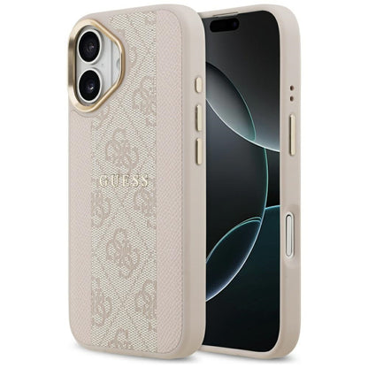 MagSafe-deksel for Apple iPhone 17, Guess, 4G Stripe, Rosa