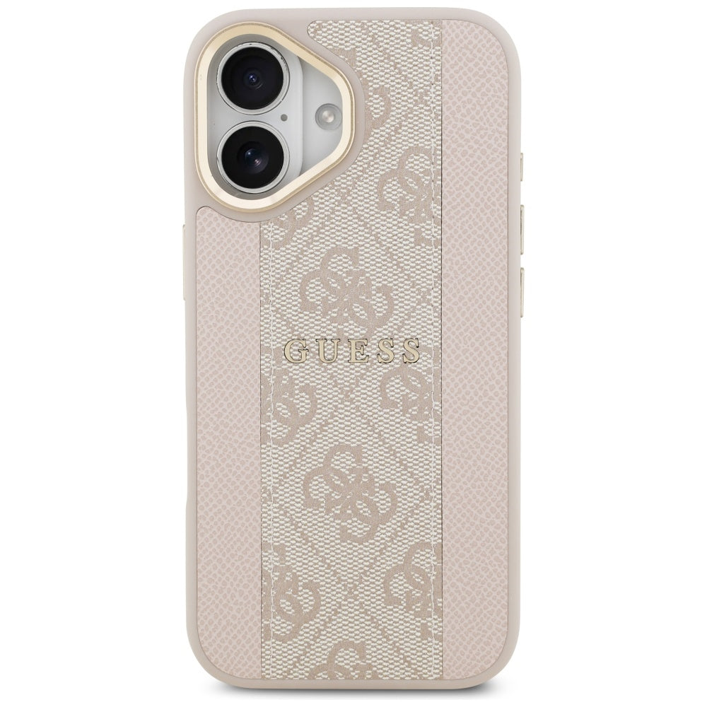 MagSafe-deksel for Apple iPhone 17, Guess, 4G Stripe, Rosa